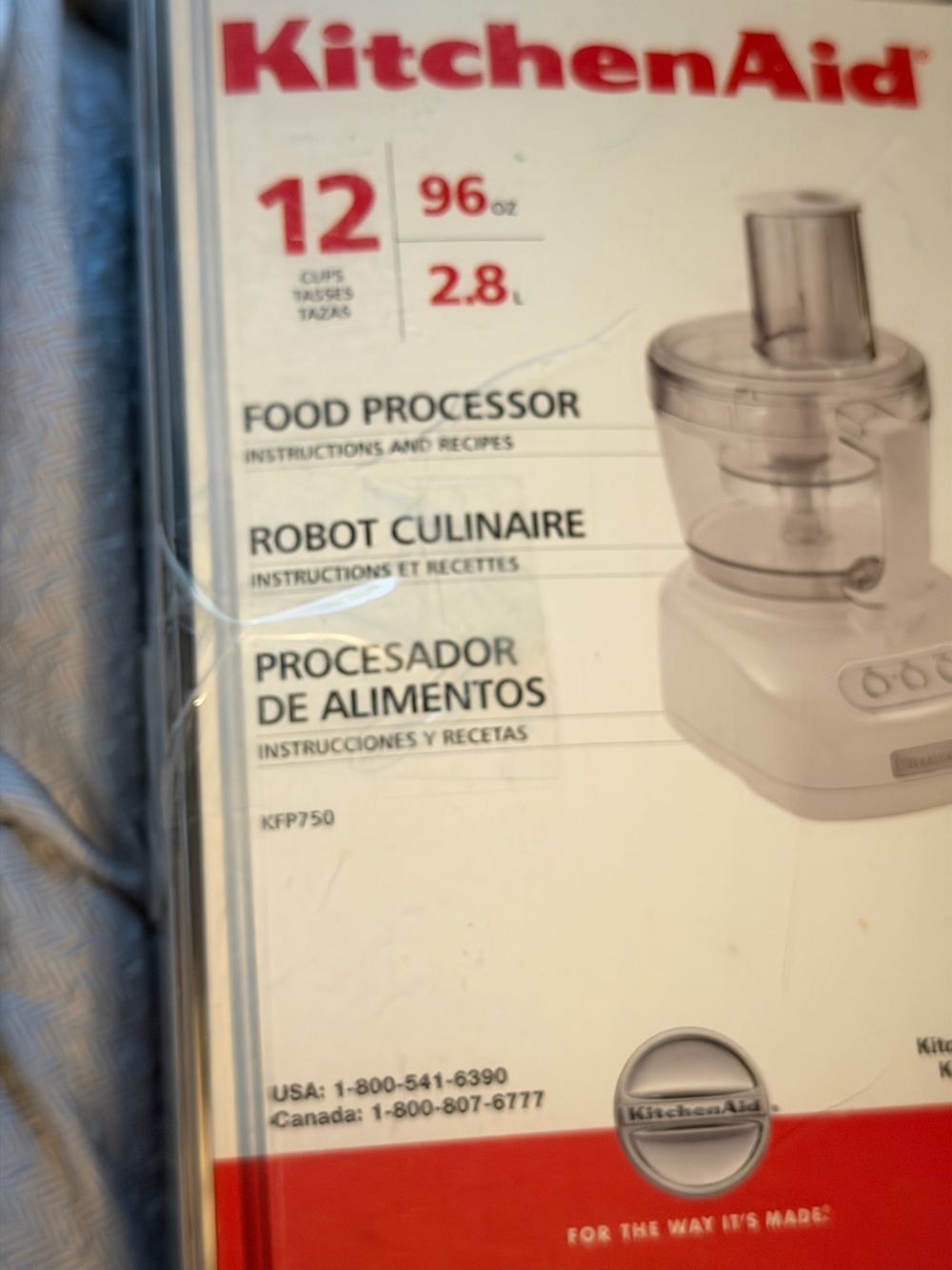 KitchenAid Model KFP750 Mixer Attachments